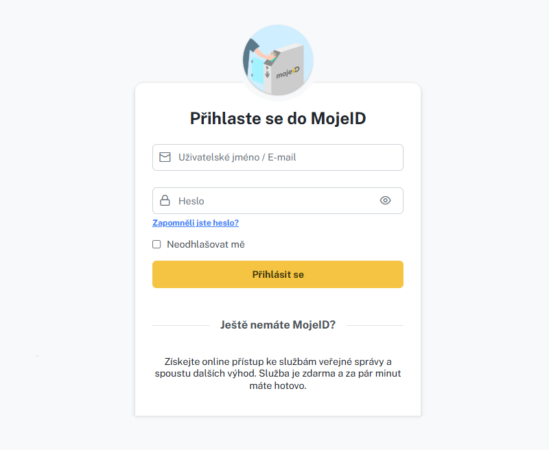 Obr�zek popisuj�c� p�ihl�en� ob�ansk�m pr�kazem.